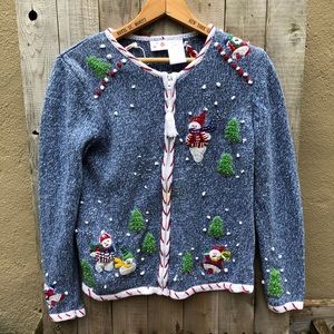 Christmas Zip Up Sweater